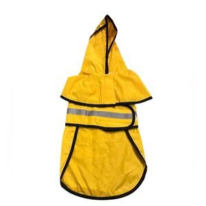 HDE Size Medium Yellow Polyester Raincoat for Pets
